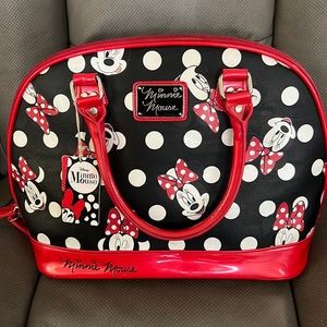 Rare old Loungefly Minnie Mouse Polka Dot Dome Satchel